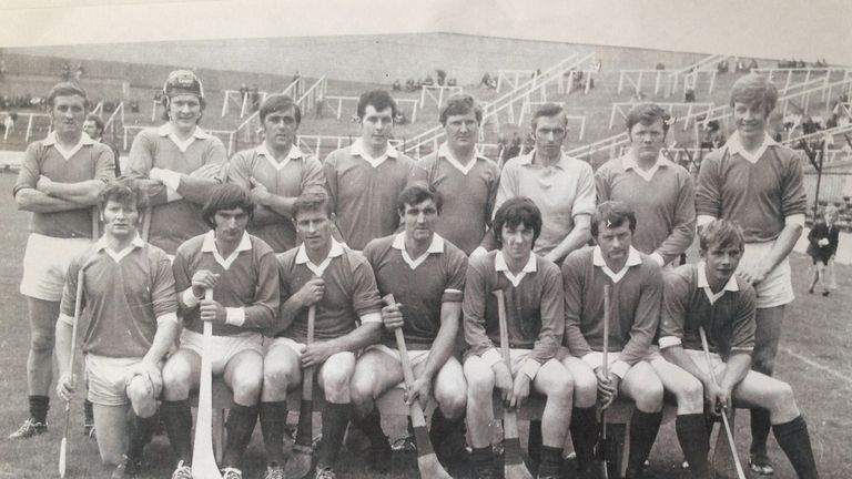 The London team that played Kilkenny in the 1971 All-Ireland SHC semi-final in Croke Park. Mick Butler is third from right in the back row