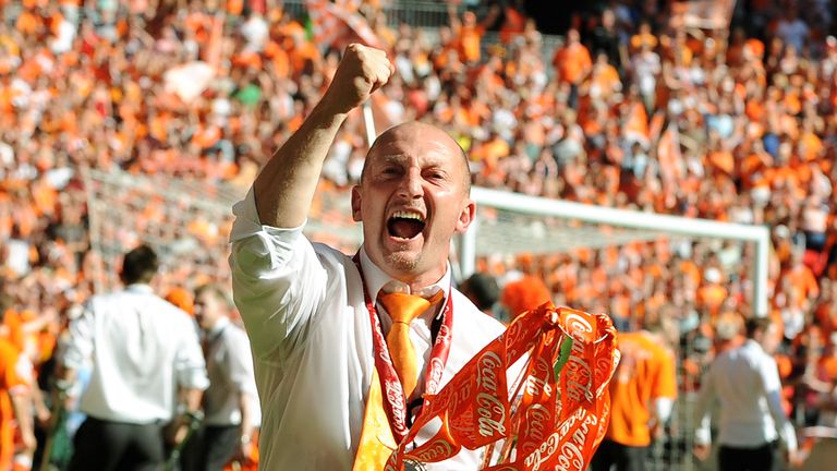 Ian Holloway guided Blackpool to the Premier League in 2010 after a Championship play-off final victory over Cardiff
