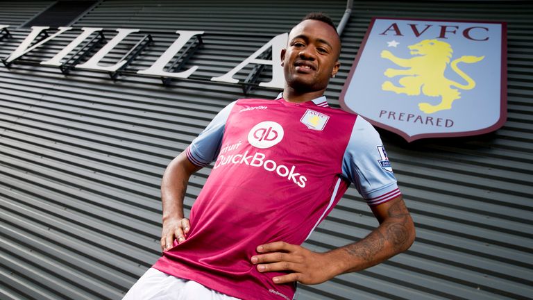 New signing Jordan Ayew poses at the training ground