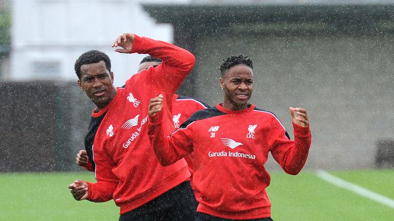 Raheem Sterling (right) has not attended pre-season training for the past couple of days
