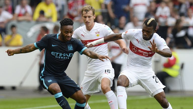 Raheem Sterling brought a positive end to City's dismal defeat in Stuttgart