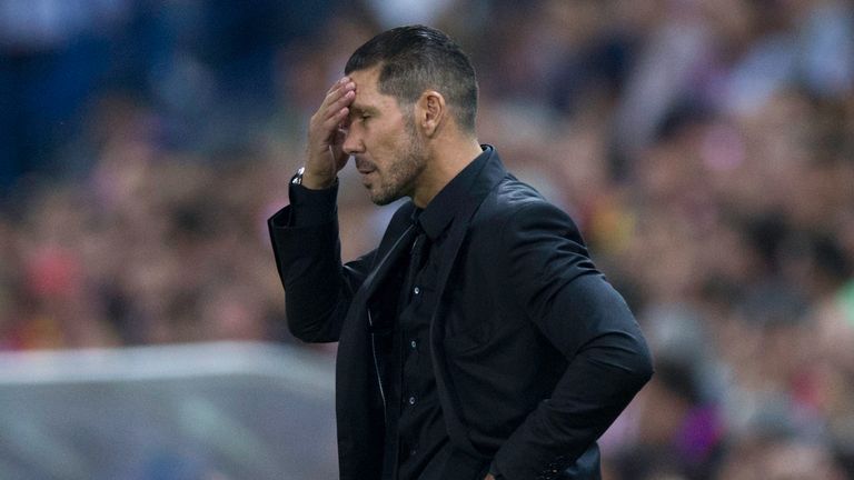 Diego Simeone's Atletico Madrid lost 1-0 to Malaga in La Liga this weekend