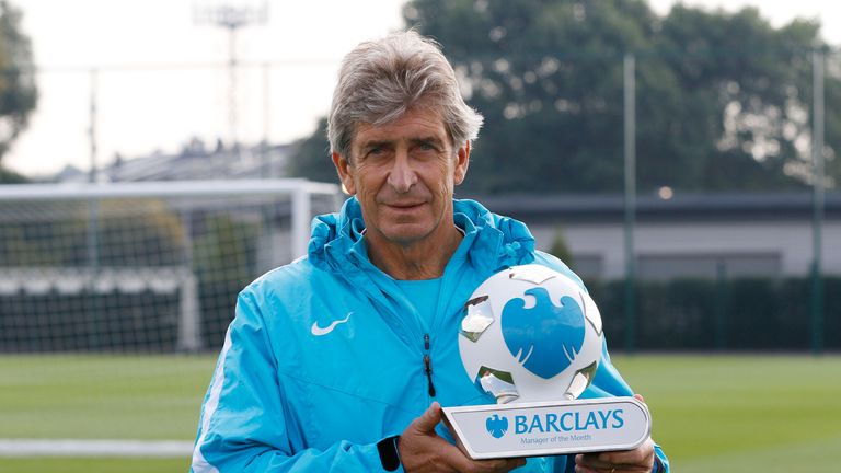 Manuel Pellegrini is the Manager of the Month for August