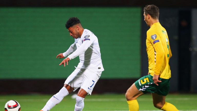Alex Oxlade-Chamberlain, who netted England's third goal, also caught Hodgon's eye in Vilnius