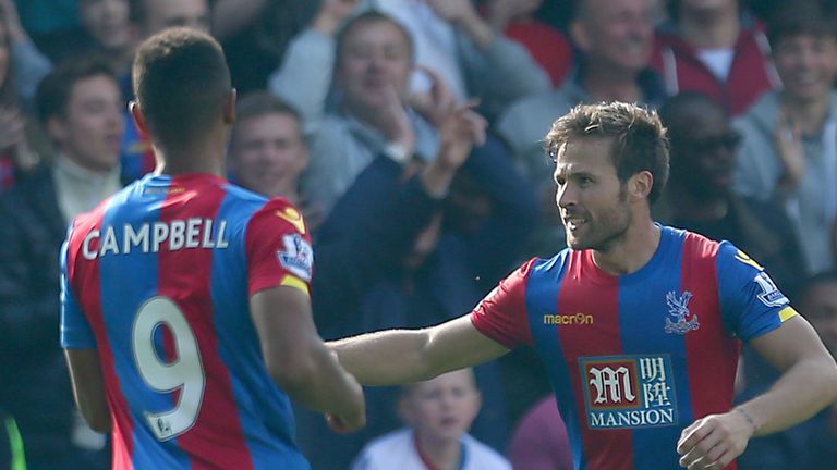 Could Yohan Cabaye (right) help Crystal Palace qualify for Europe?