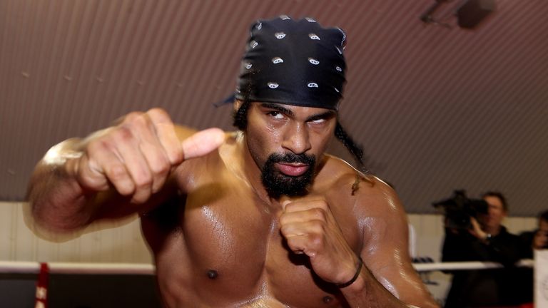 David Haye hasn't boxed in three years