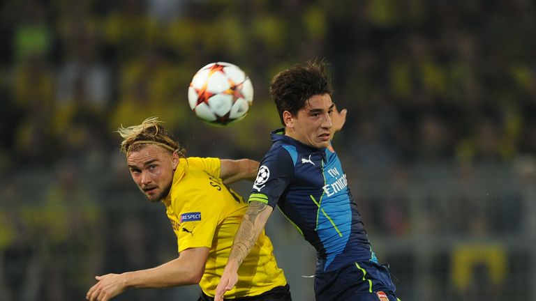 Bellerin endured a tough time against Borussia Dortmund in the Champions League