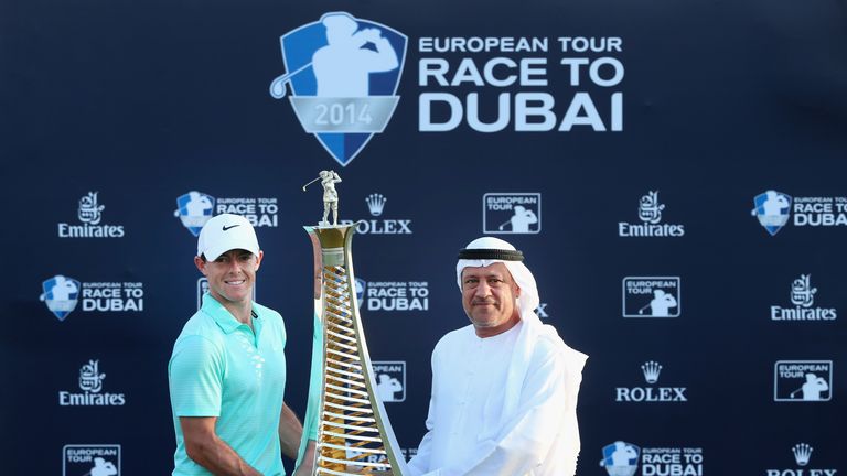 McIlroy wrapped up the Race to Dubai title for the second time in three years 12 months ago