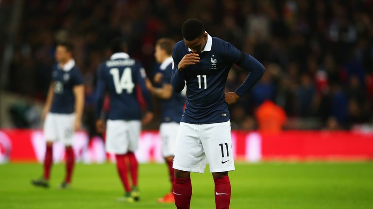 Anthony Martial was substituted after 67 minutes for France.