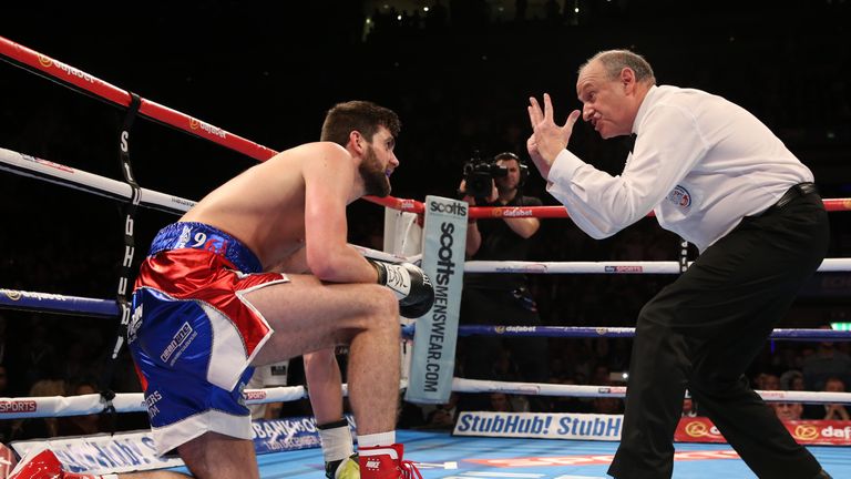 Rocky Fielding made it up three times but it was too much, too soon