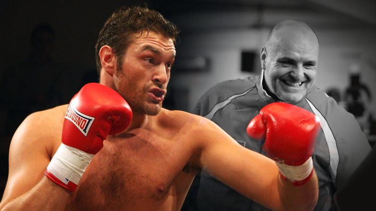 Tyson Fury (left) was told to only fight inside the boxing ring by his father