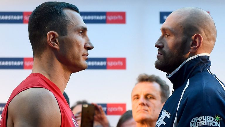 Wladimir Klitschko defends his world titles against Tyson Fury