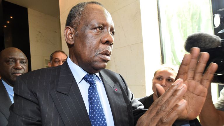 Issa Hayatou is acting FIFA president