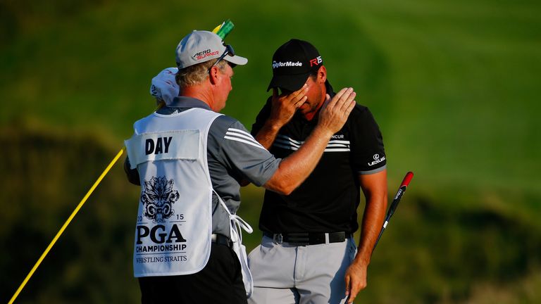Swatton has caddied for Day his entire career, winning the PGA Championship together in 2015