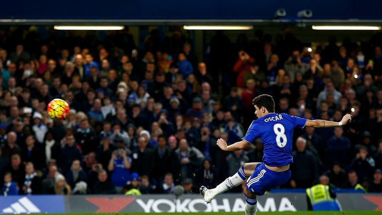 Chelsea's Oscar slipped and missed a penalty with 10 minutes to play