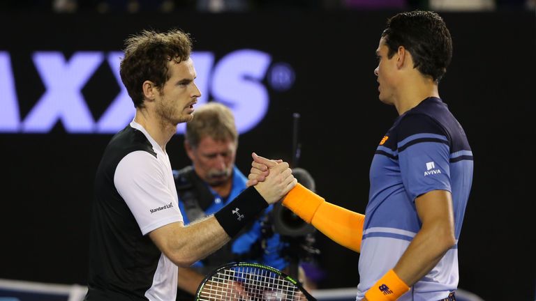 Andy Murray fought back to defeat Milos Raonic in the semi-finals