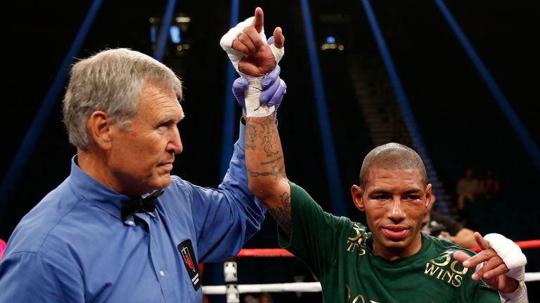 Ashley Theophane (right) after beating Steve Upsher in September