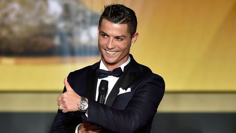 Cristiano Ronaldo earned the vote of England manager Roy Hodgson