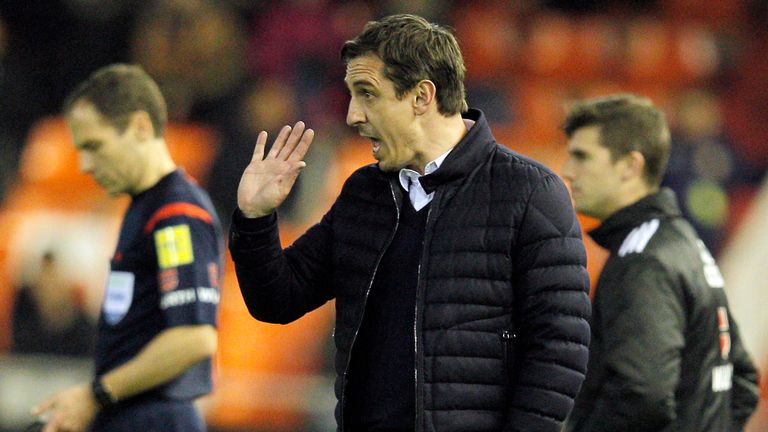 Gary Neville's Valencia are yet to take the lead in a league game under his management.