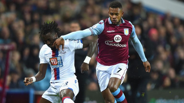Leandro Bacuna (r) plans to leave Aston Villa by 2018