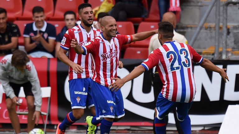 Sporting Gijon have moved out of the relegation zone after their 1-0 win against Valencia