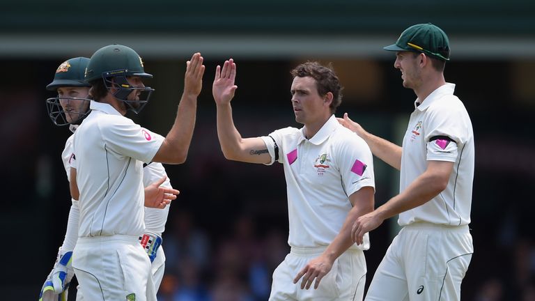 O'Keefe (centre) has been pulled out from the Big Bash League by Cricket Australia