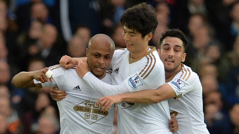 Ayew was on target