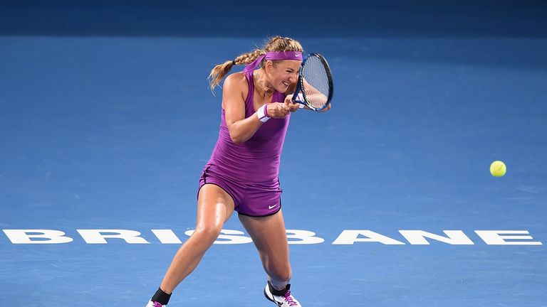 Victoria Azarenka had been due to play Halep in Brisbane