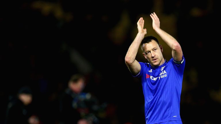 John Terry missed training on Tuesday and ruled himself out of the clash