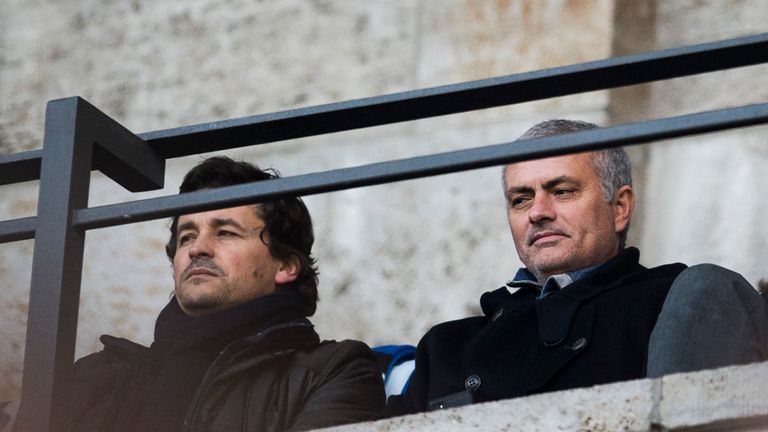 Jose Mourinho (R) was sacked by Chelsea in December