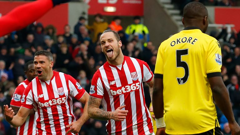 Marko Arnautovic scored a brace in Stoke City win