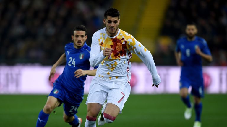 Vicente Del Bosque was also pleased with Alvaro Morata