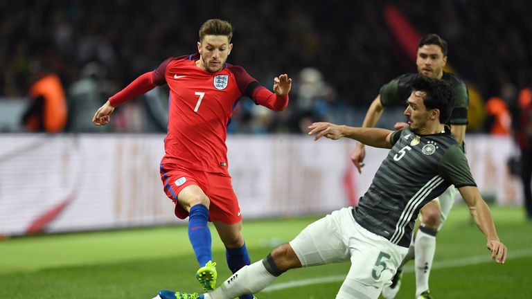 England's Adam Lallana recorded six assists and four goals for Liverpool in 2015/16