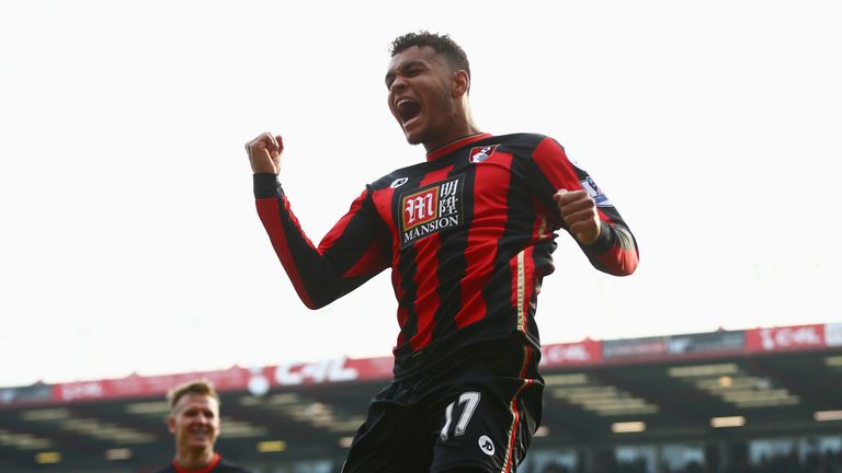 King celebrates after scoring Bournemouth's second goal
