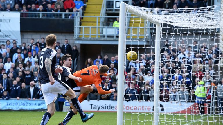 Billy McKay dives in to earn a point in an incident-packed Tayside derby
