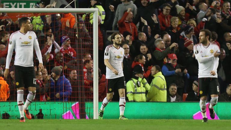 Manchester United slumped to a 2-0 loss at Anfield on Thursday