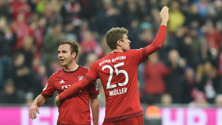 Mario Gotze (left) scored 27 goals during his first two seasons at Bayern