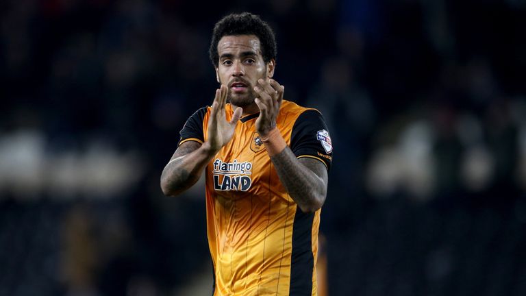 Hull City's Tom Huddlestone applauds fans at full-time