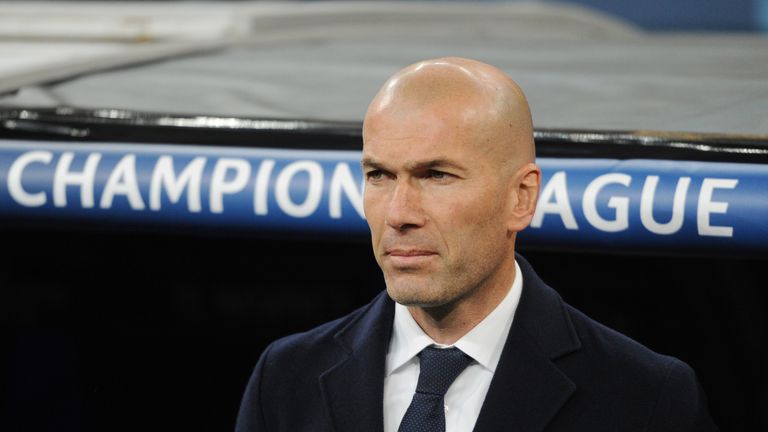 Zinedine Zidane made five changes from the victory over Celta Vigo