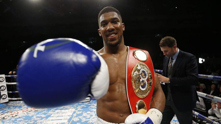 IBF champion Anthony Joshua says he wants 'all the belts'