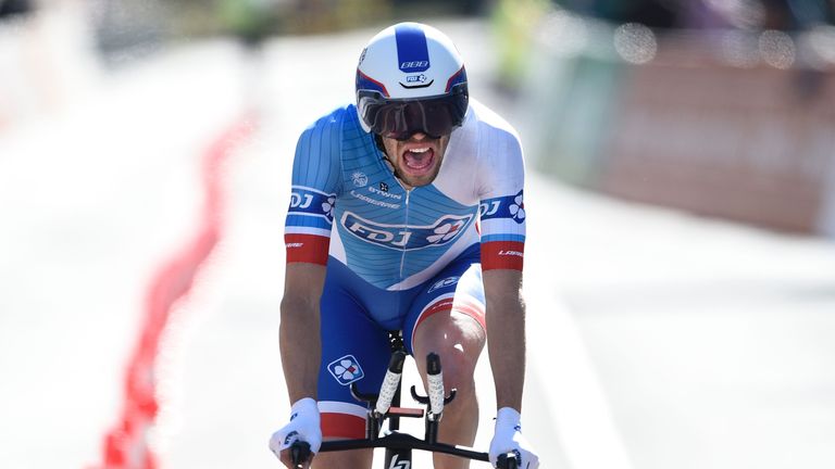 Thibaut Pinot would the time trial on stage three