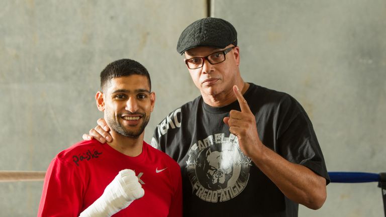 Virgil Hunter will be in Khan's corner when he faces Alvarez