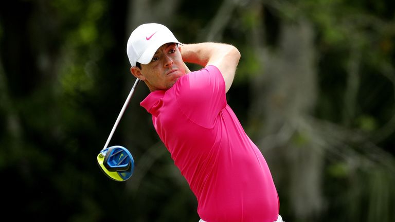 Rory McIlroy was just three off the lead when he got to eight under with a birdie at 11