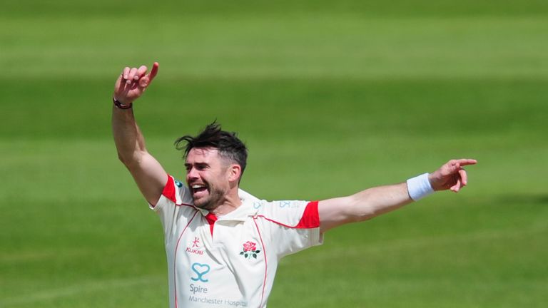 James Anderson is back in action for Lancashire this week