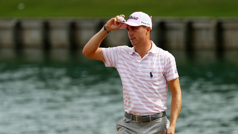 Justin Thomas birdied three of the last five holes to post the day's low round of 65
