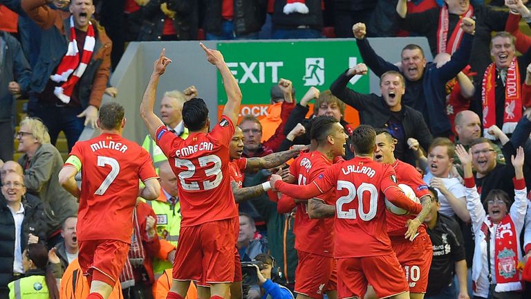 Emre Can (No 23) produced a fine performance in midfield on his return from injury