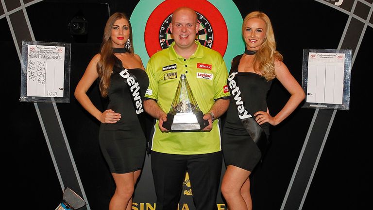Michael van Gerwen is out to retain his Premier League title