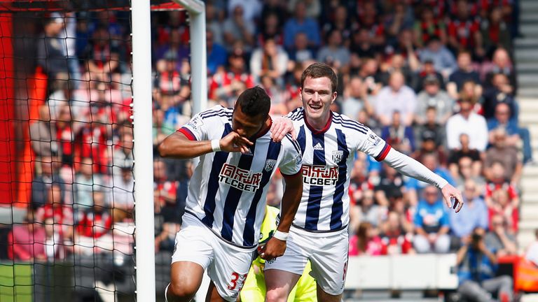 Salomon Rondon opened the scoring for West Brom but his side were pegged back by Bournemouth