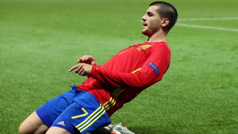 Spain's Alvaro Morata