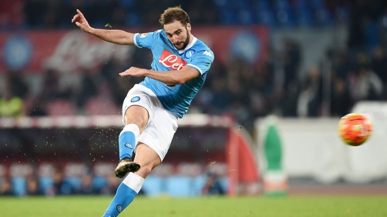 Higuain was a prolific scorer for Napoli during his three seasons at the club